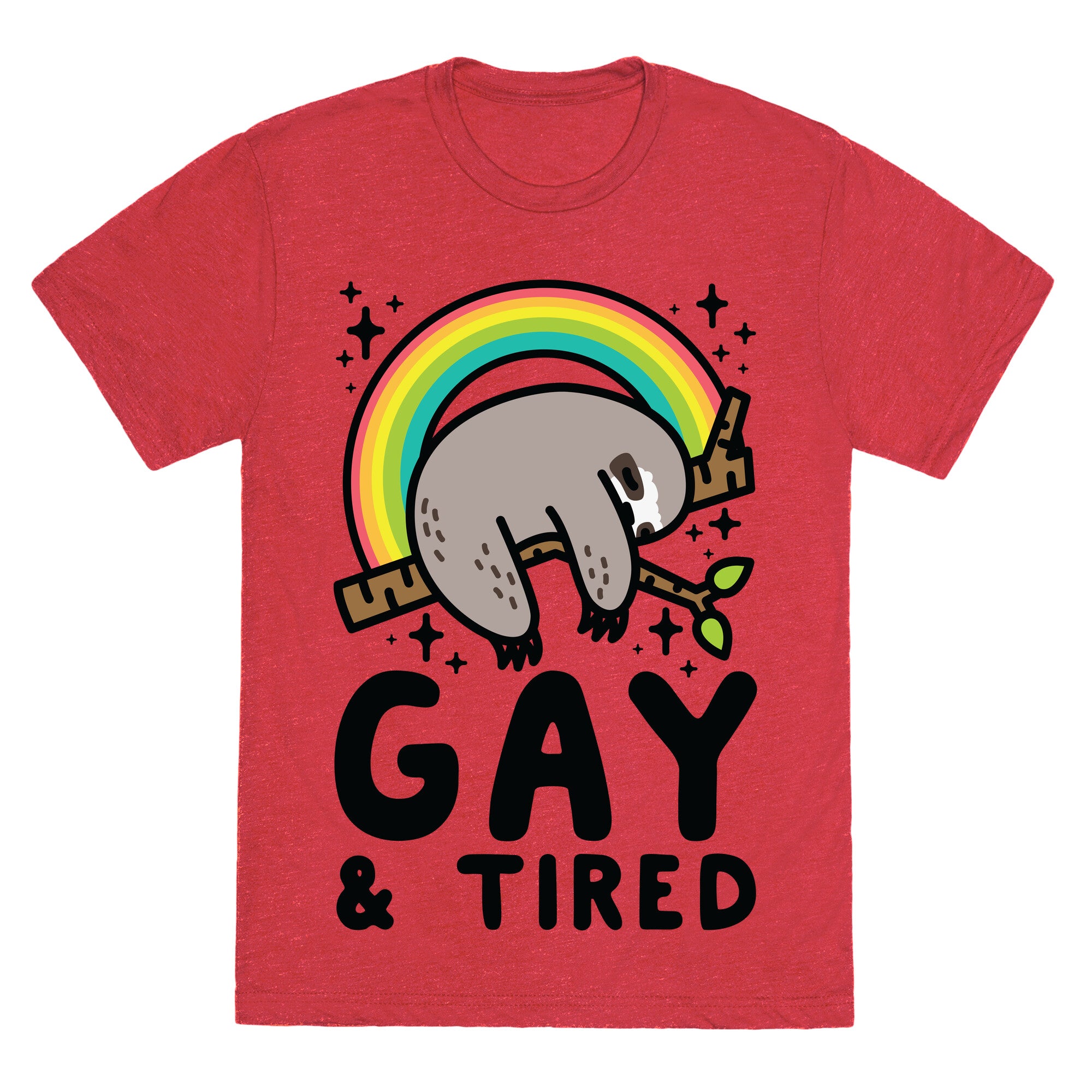 Gay and Tired Sloth Unisex Triblend Tee